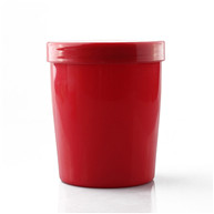 red pp plasti storage jar