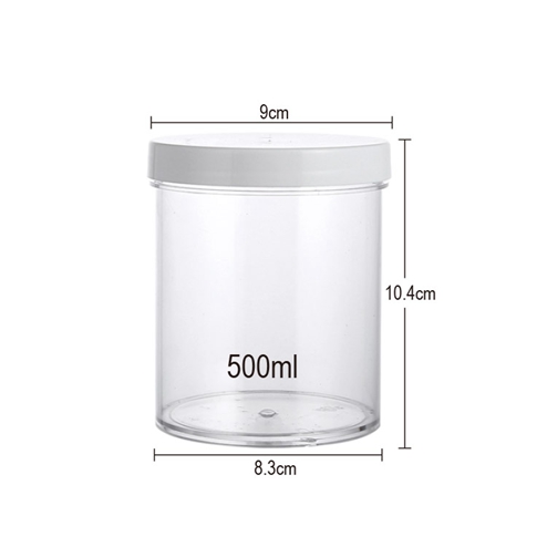 size of 500ml candy jar