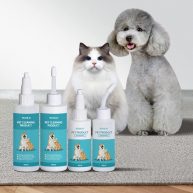 dog cleanser bottles